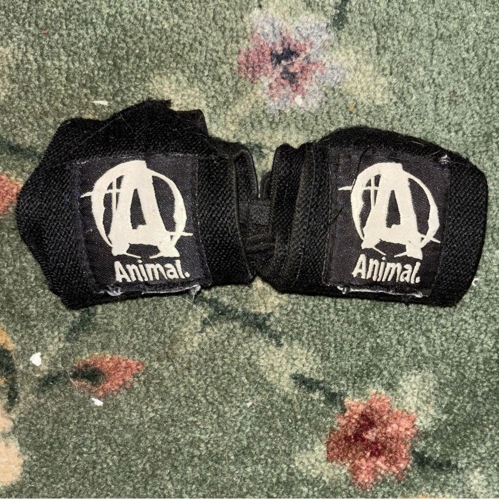 Animal Pak Black Wrist Wraps